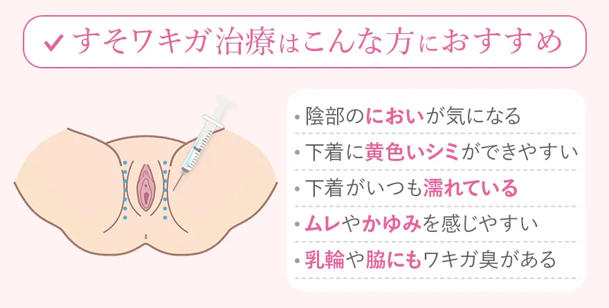 すそワキガ治療おすすめ