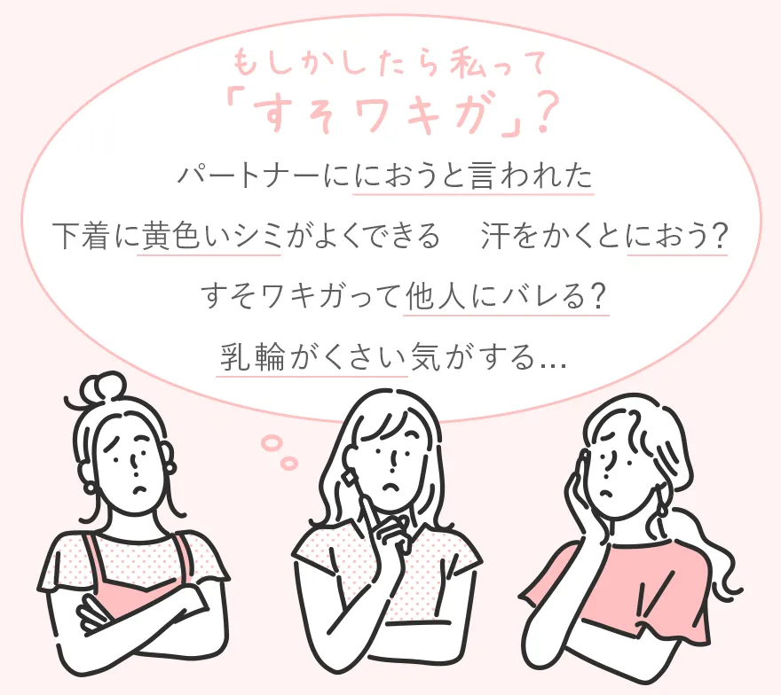 すそワキガに関する悩み