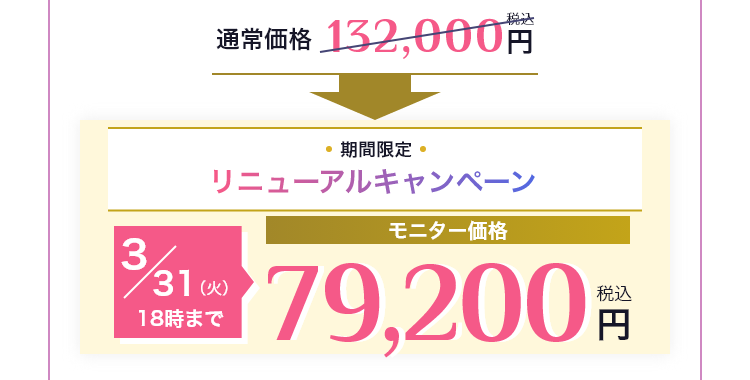 二重埋没法リニューアルキャンペーン